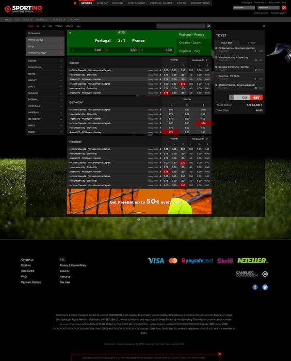 SportBet — Betting platform