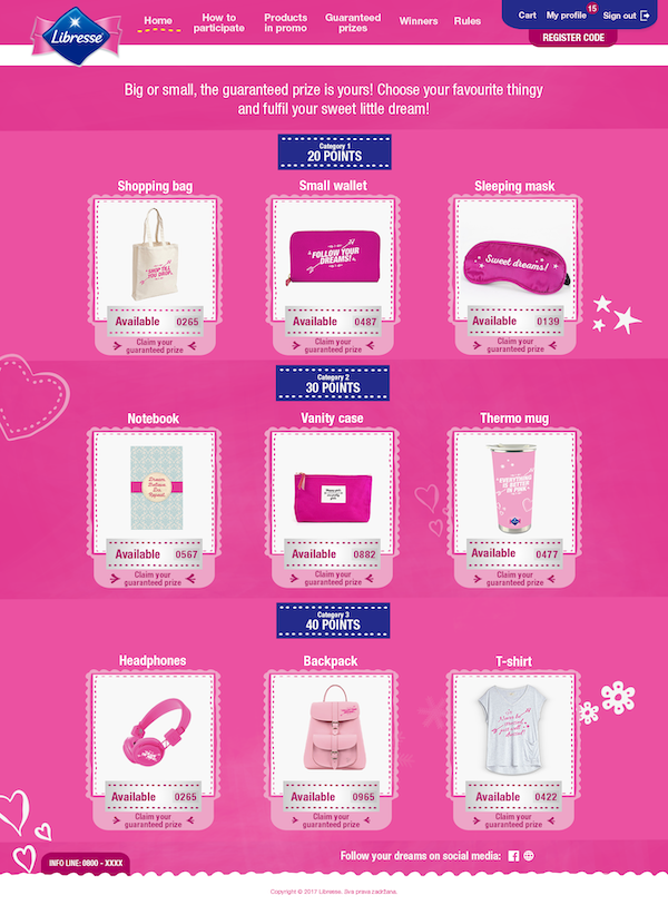 Libresse — E-commerce webshop